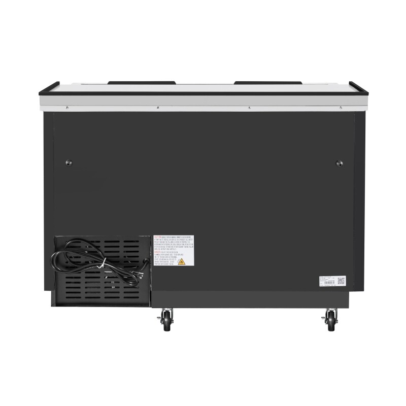 50 in. Commercial Glass Froster in Black Steel, ETL Listed, 14 cu. ft KMGF50BK