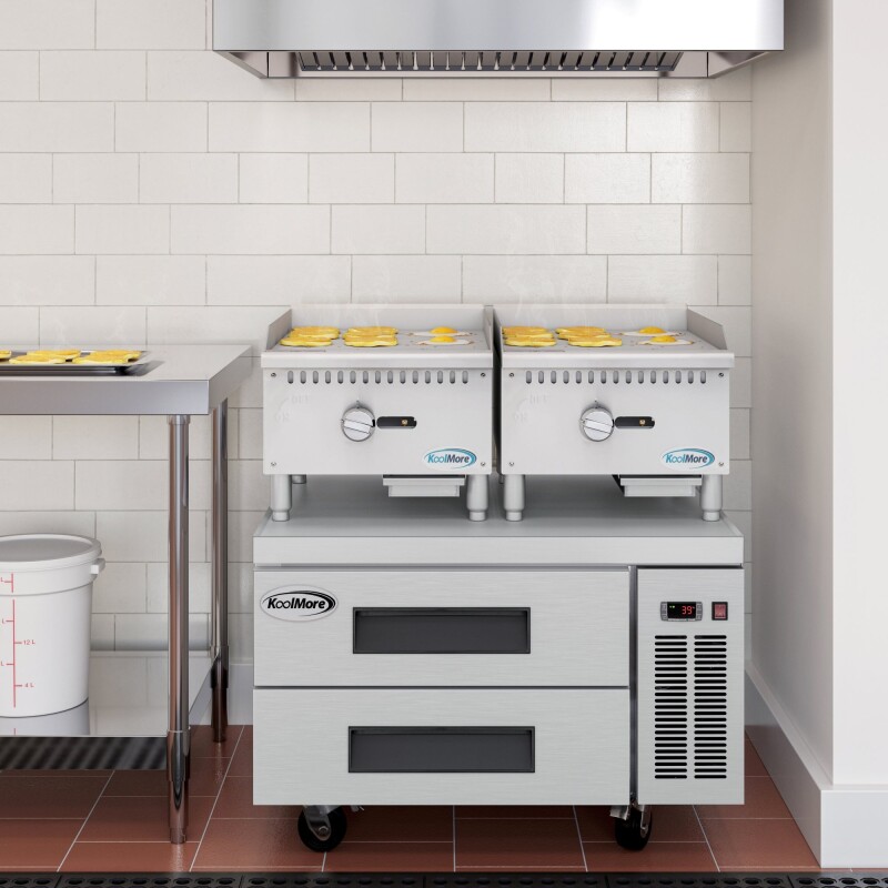 18 in. Natural Gas 1-Burner Griddle with 30,000 BTU in Stainless-Steel KMGG118M, product image 4 of 11