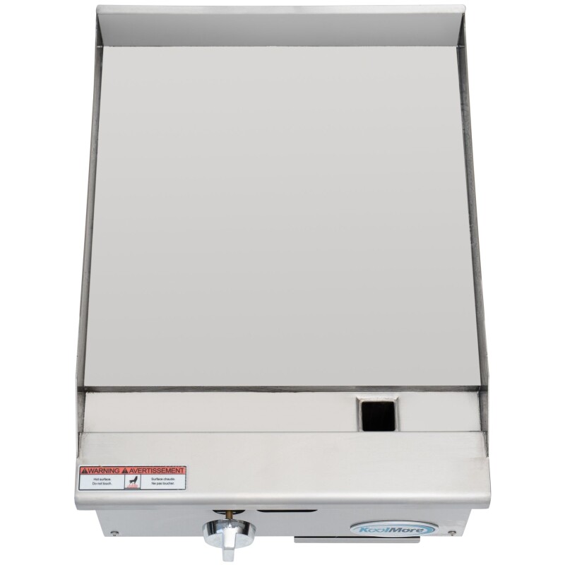 18 in. Natural Gas 1-Burner Griddle with 30,000 BTU in Stainless-Steel KMGG118M, product image 6 of 11