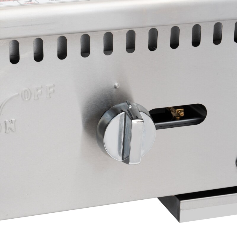 18 in. Natural Gas 1-Burner Griddle with 30,000 BTU in Stainless-Steel KMGG118M, product image 8 of 11