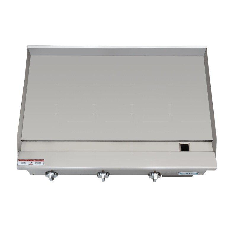 36 in. Natural Gas 3-Burner Griddle with 90,000 BTU in Stainless-Steel KMGG336M, product image 6 of 12