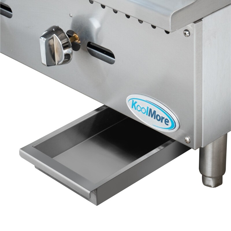 36 in. Natural Gas 3-Burner Griddle with 90,000 BTU in Stainless-Steel KMGG336M, product image 8 of 12