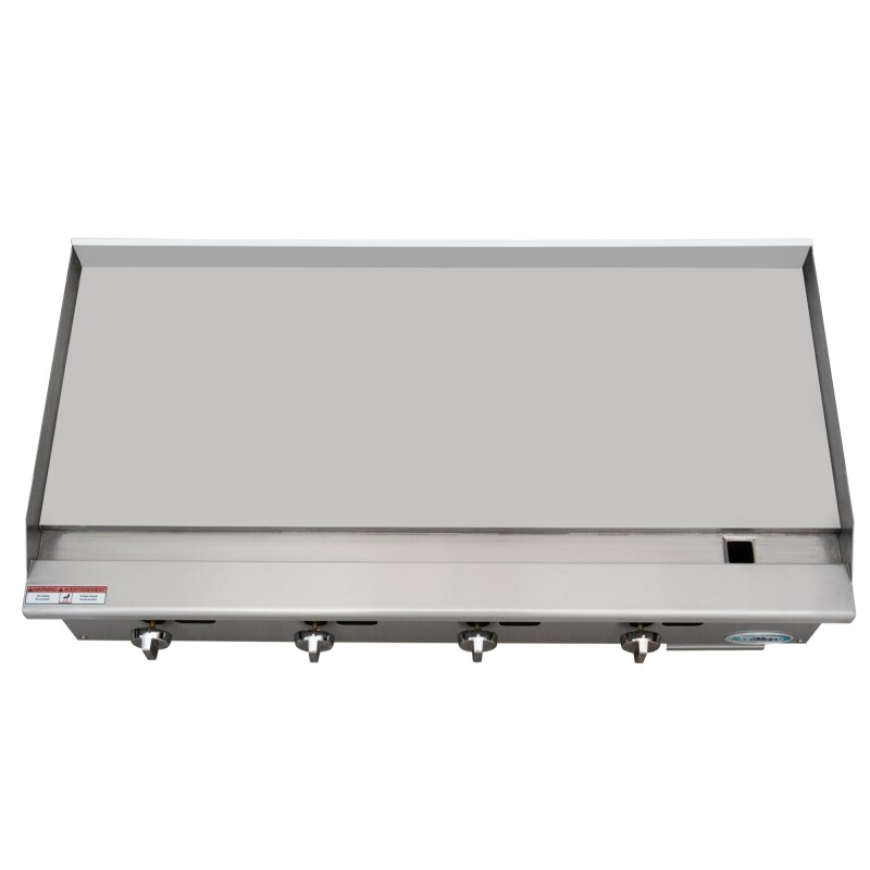 48 in. Natural Gas 4-Burner Griddle with 120,000 BTUs in Stainless-Steel KMGG448M, product image 6 of 12