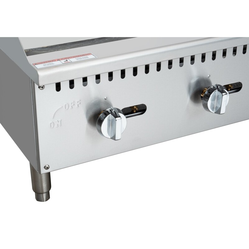 48 in. Natural Gas 4-Burner Griddle with 120,000 BTUs in Stainless-Steel KMGG448M, product image 7 of 12