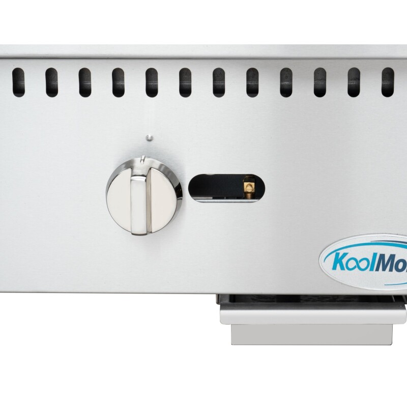 48 in. Natural Gas 4-Burner Griddle with 120,000 BTUs in Stainless-Steel KMGG448M, product image 10 of 12