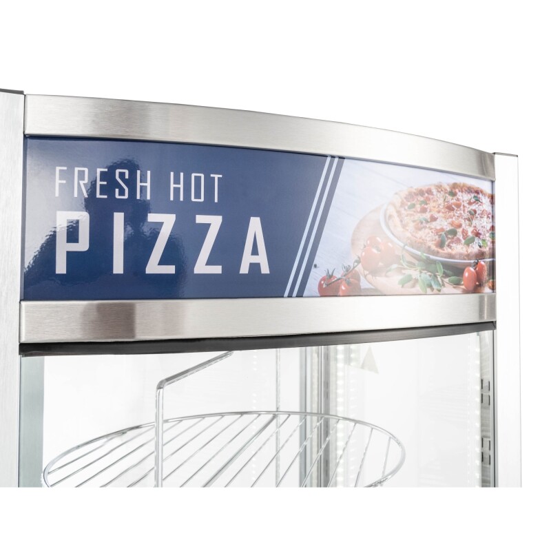 18 in. Commercial Pizza Display Warmer for 12 in. Pies with 4 Rotating Racks in Stainless-Steel KMHPD412, product image 11 of 11