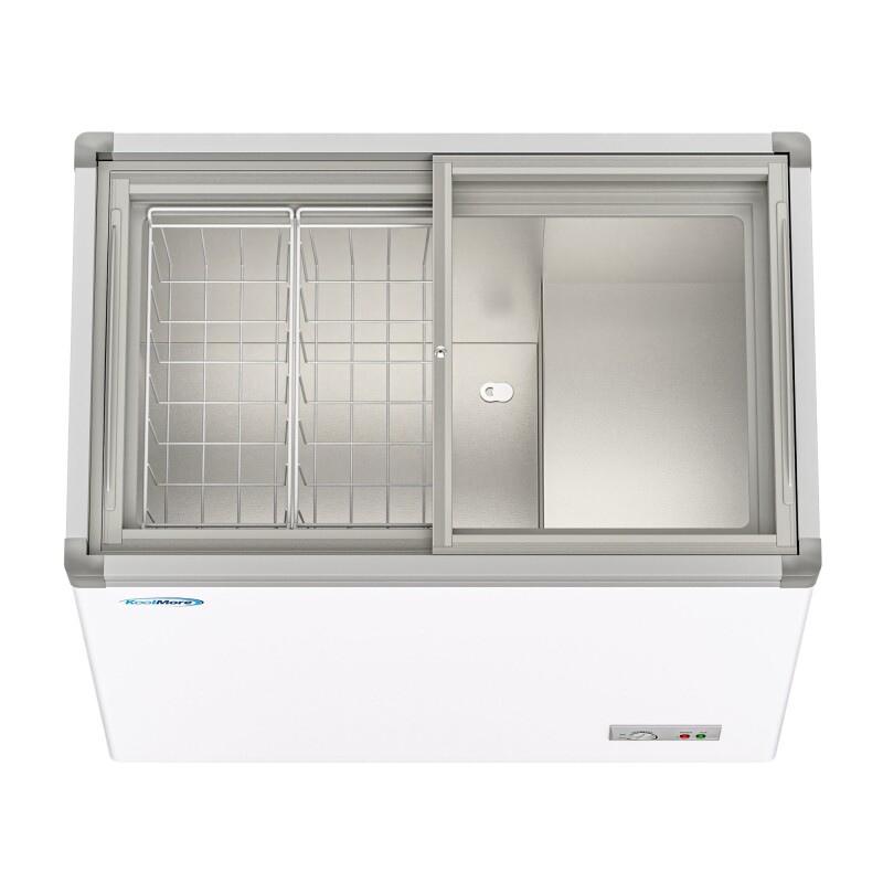 33 in. Flat Top Ice Cream Display Freezer, 7 cu. ft. Capacity in White KMICD7C