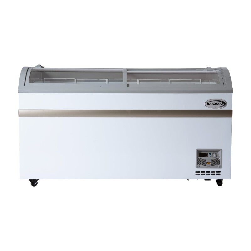 58 Inch Manual Defrost Island Chest Freezer in White, 14 cu. ft KMISCF58MD