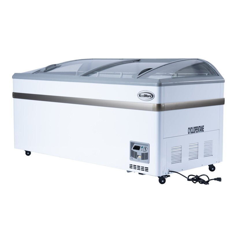 65 Inch Manual Defrost Island Chest Freezer in White, 16 cu. ft KMISCF65MD