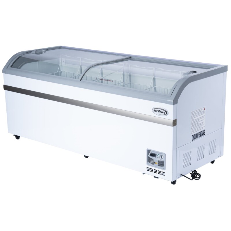 78 Inch Manual Defrost Island Chest Freezer in White, 19 cu. ft KMISCF78MD