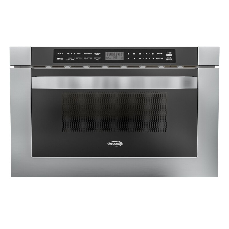 24 in. Stainless-Steel Microwave Drawer, Wall-Mounted with Flat Bottom,1.2 Cu. Ft KMMD1SS