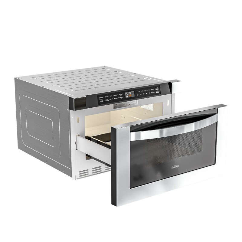 24 in. Stainless-Steel Microwave Drawer, Wall-Mounted with Flat Bottom,1.2 Cu. Ft KMMD1SS, product image 4 of 13