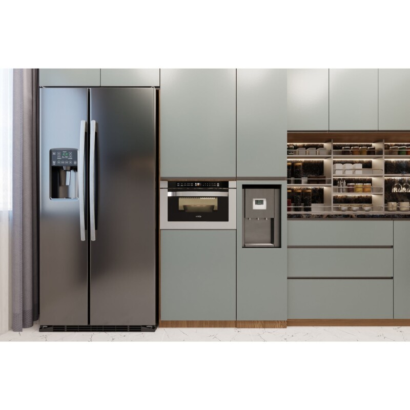 24 in. Stainless-Steel Microwave Drawer, Wall-Mounted with Flat Bottom,1.2 Cu. Ft KMMD1SS, product image 11 of 13