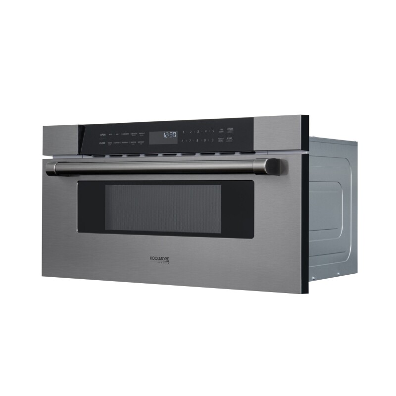 Reserve 30 in. Stainless-Steel Microwave Drawer, 1.2 cu. ft. Capacity in Black KMMD30BSS, product image 3 of 13