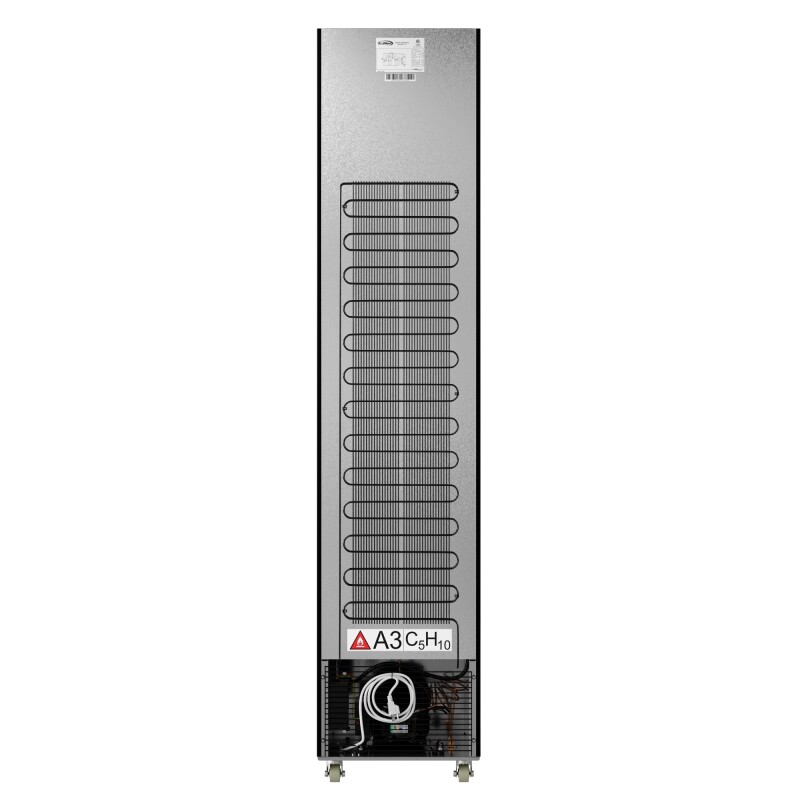 17 in. Slim Commercial Merchandiser Freezer with Manual Defrost, 6.5 Cu. Ft. Capacity, ETL Listed in Black KMMDF17S