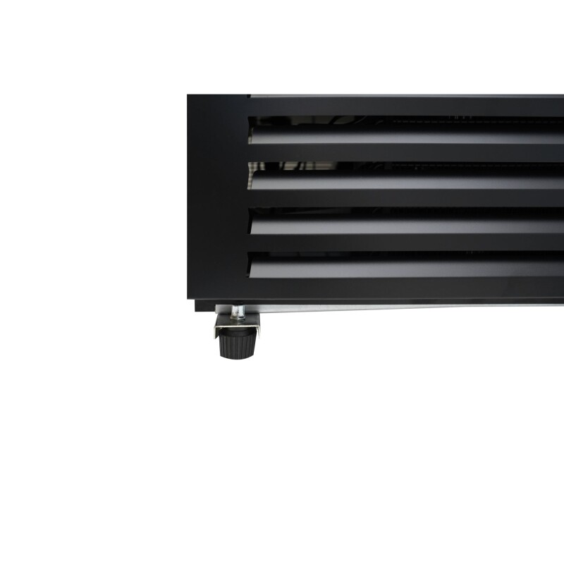 24 in. Commercial One Glass Door Merchandiser Freezer, 12 Cu. Ft. in Black KMMDF1GD12C
