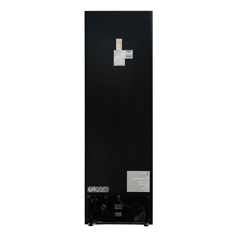 24 in. Commercial One Glass Door Merchandiser Freezer, 12 Cu. Ft. in Black KMMDF1GD12C