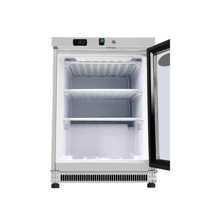 24 in. Commercial Countertop Display Freezer in White with Stainless Steel and Glass Door, 4.6 Cu. ft KMMDF46GD