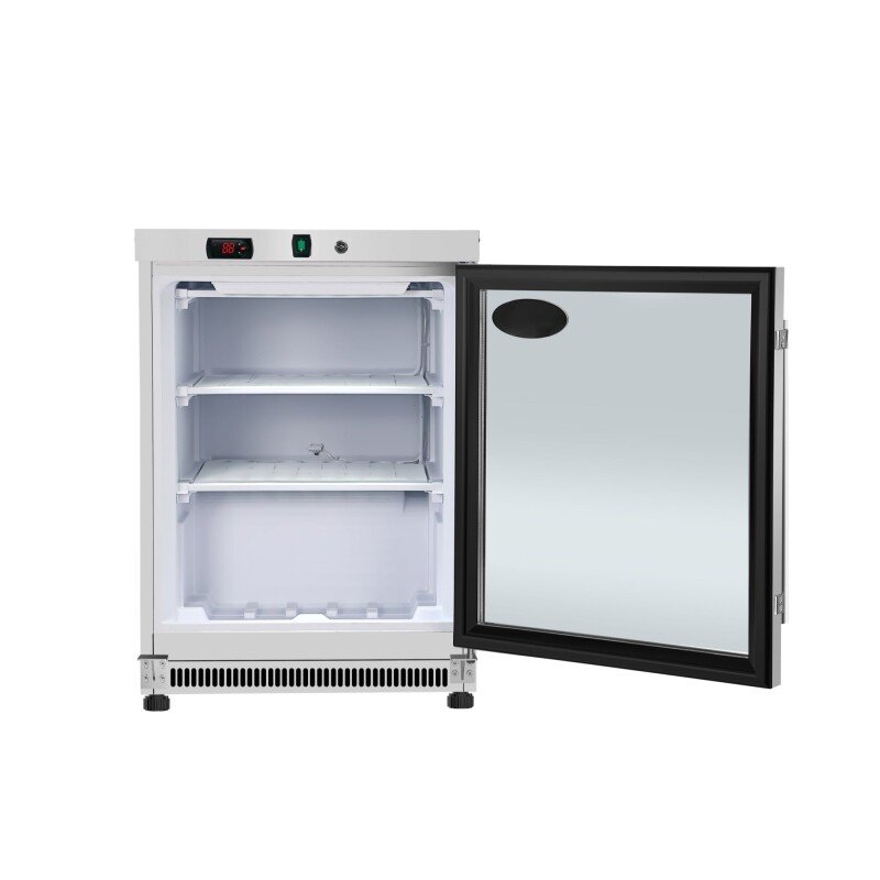 24 in. Commercial Countertop Display Freezer in White with Stainless Steel and Glass Door, 4.6 Cu. ft KMMDF46GD