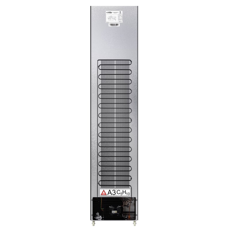 17 in. Slim Commercial Merchandiser Refrigerator 7 Cu. Ft. in Black, ETL Listed KMMDR17S