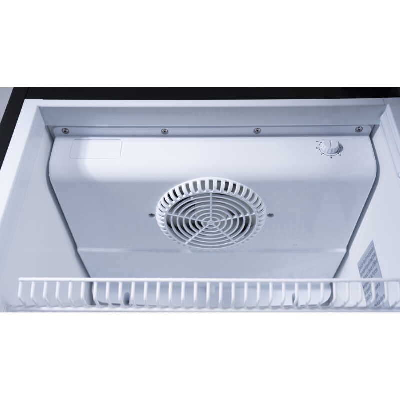 23 in. One Glass Door Commercial Display Merchandiser Refrigerator Cooler in Black, ETL Listed, 10 cu. ft KMMDR1GD10C