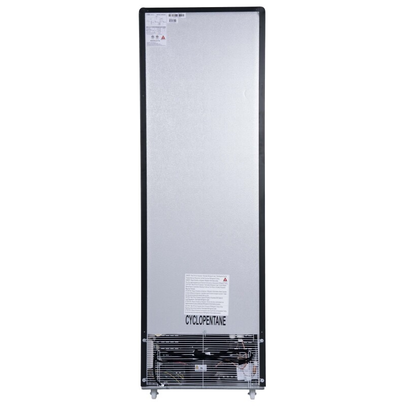 23 in. One Glass Door Commercial Display Merchandiser Refrigerator Cooler in Black, ETL Listed, 10 cu. ft KMMDR1GD10C