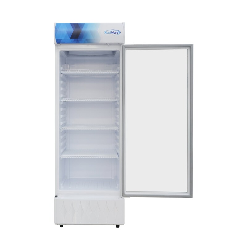 24 in. One-Door Commercial Merchandiser Refrigerator in White,12 cu. ft KMMDR1GD12CWH