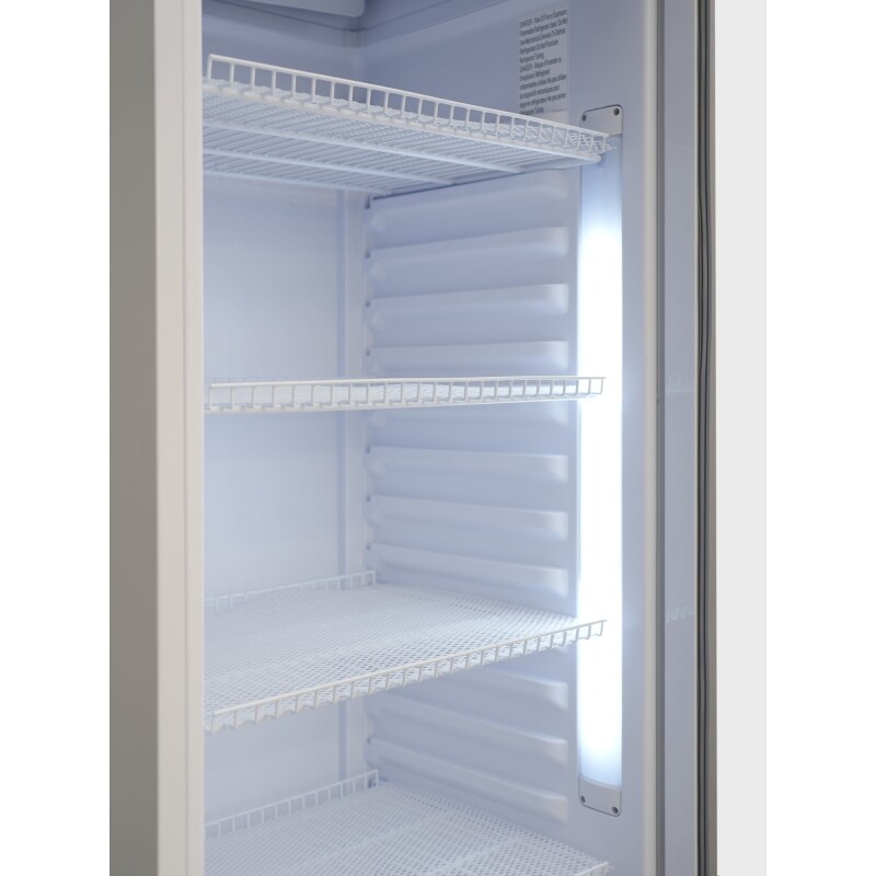 24 in. One-Door Commercial Merchandiser Refrigerator in White,12 cu. ft KMMDR1GD12CWH