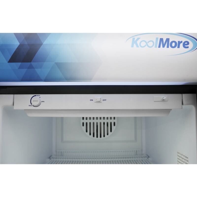 26 in. Commercial Merchandiser Refrigerator with LED Lights, 15 Cu. Ft. in Black KMMDR1GD15C