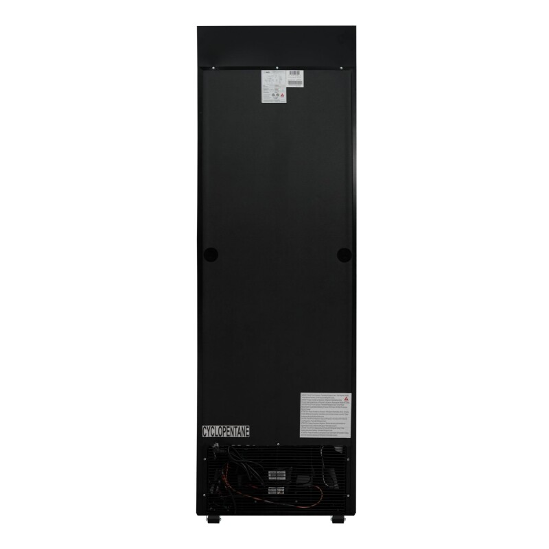 26 in. Commercial Merchandiser Refrigerator with LED Lights, 15 Cu. Ft. in Black KMMDR1GD15C