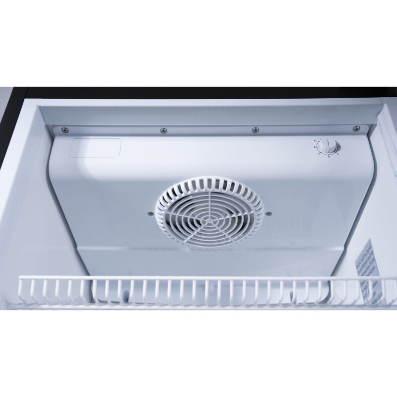 21 in. One Glass Door Commercial Display Merchandiser Refrigerator Cooler in Black, ETL Listed, 8 cu. ft KMMDR1GD8C