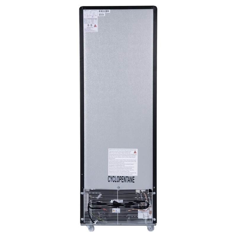 21 in. One Glass Door Commercial Display Merchandiser Refrigerator Cooler in Black, ETL Listed, 8 cu. ft KMMDR1GD8C