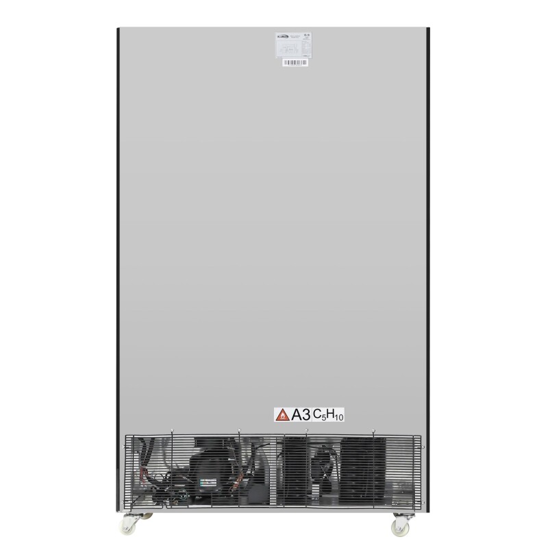 47 in. Commercial 2 Fully Glass Door Merchandiser Refrigerator, 30 Cu. Ft., ETL Listed in Black KMMDR2FGD
