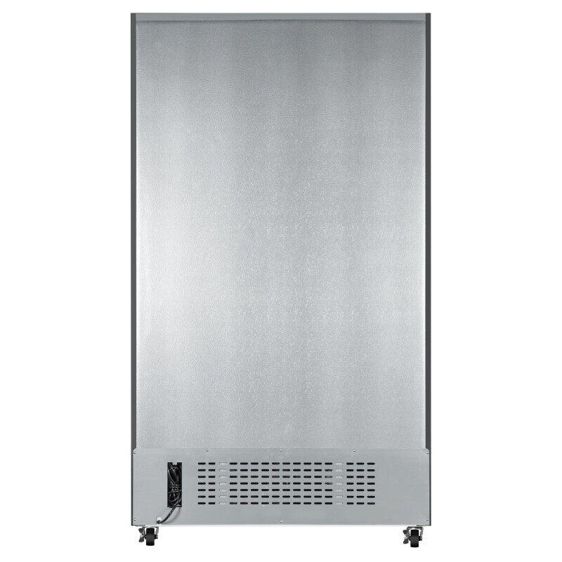 47 in. Two-Door Commercial Display Merchandiser Refrigerator in Sleek Black, 35 cu. ft. ETL Listed KMMDR2GD35CNLBK