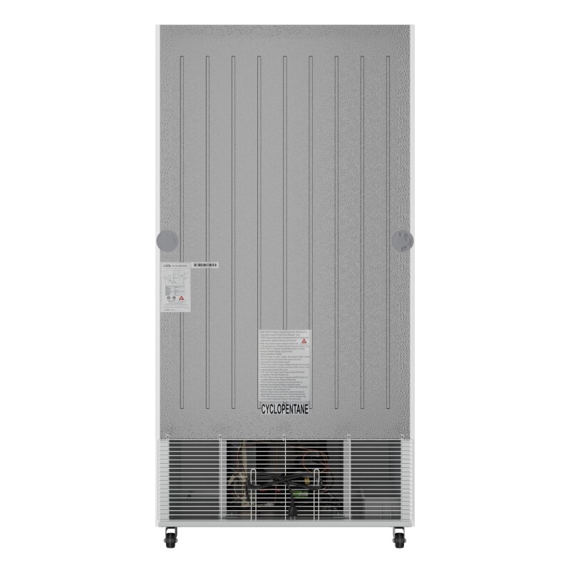 39 in. Commercial 2-Glass Door Merchandiser Refrigerator, 21.9 cu. ft. in White KMMDR2GD39
