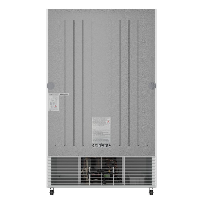 47 in. Commercial 2-Glass Door Merchandiser Refrigerator, 29 cu. ft. in White KMMDR2GD47