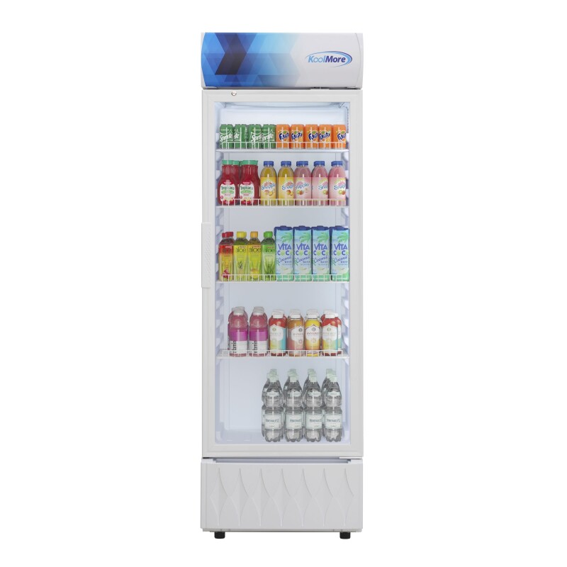 22 in. One-Door Commercial Merchandiser Refrigerator in White, 9 cu. ft KMMDR9CPWH