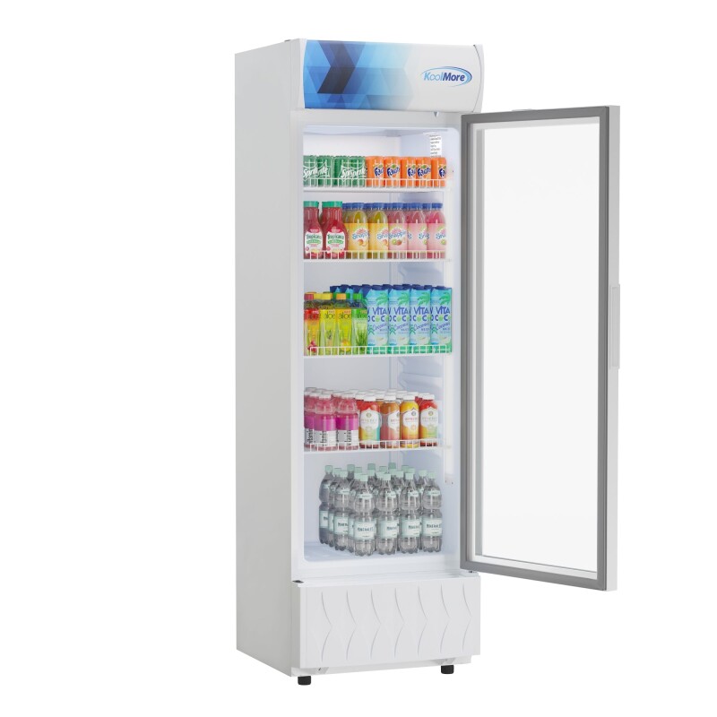 22 in. One-Door Commercial Merchandiser Refrigerator in White, 9 cu. ft KMMDR9CPWH