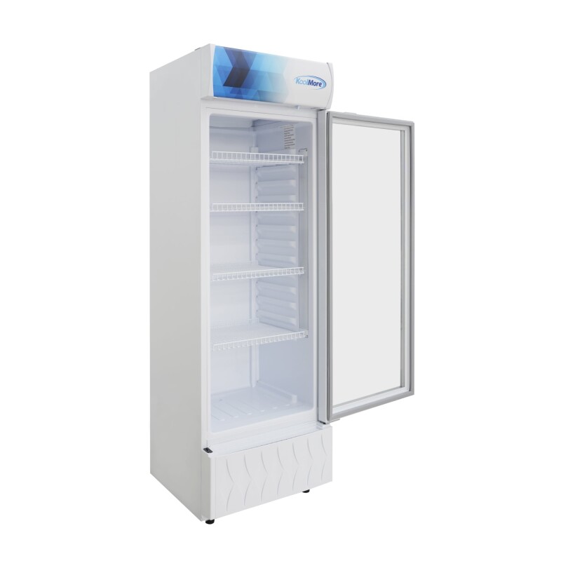 22 in. One-Door Commercial Merchandiser Refrigerator in White, 9 cu. ft KMMDR9CPWH