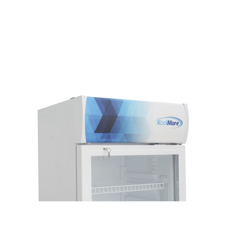 22 in. One-Door Commercial Merchandiser Refrigerator in White, 9 cu. ft KMMDR9CPWH