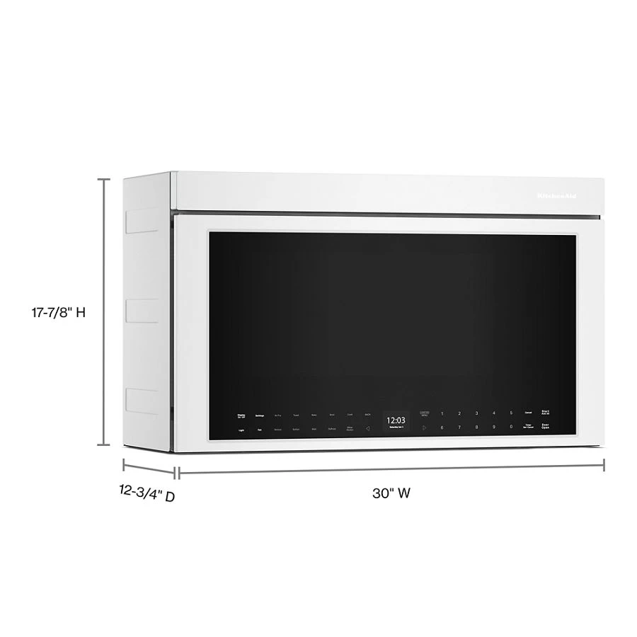 Kitchenaid® Multifunction Over-the-range Oven With Flush Built-in Design KMMF530PWH