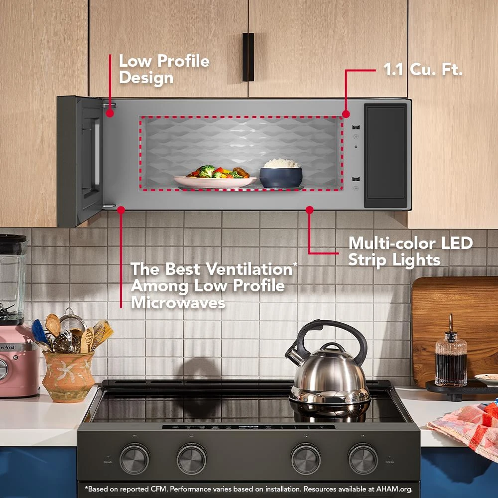 Smart Low Profile Microwave Hood Combination with Dual Fan Ventilation view 12