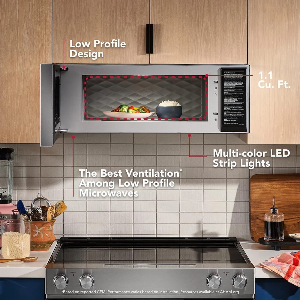Smart Low Profile Microwave Hood Combination with Dual Fan Ventilation view 27