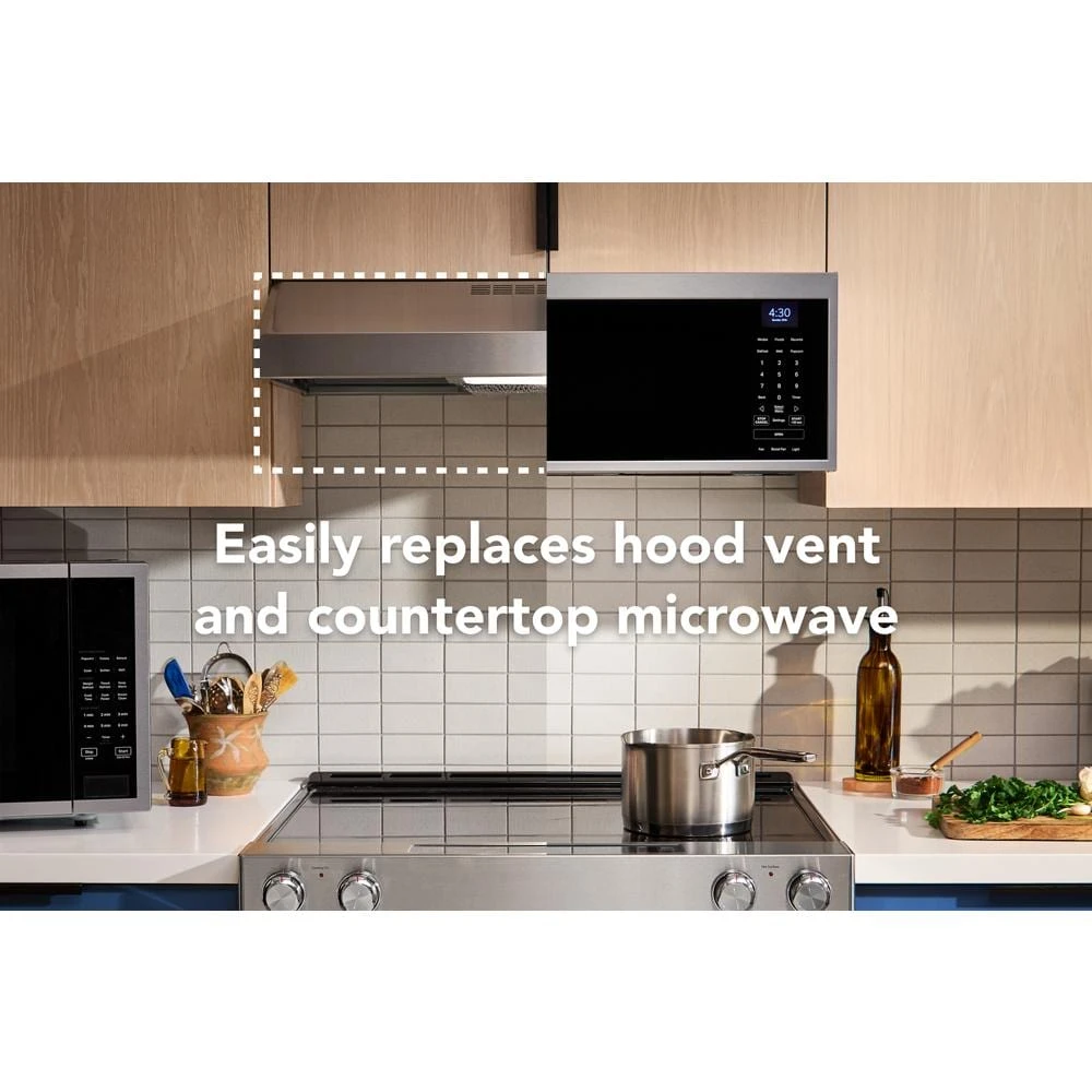 Smart Low Profile Microwave Hood Combination with Dual Fan Ventilation view 26