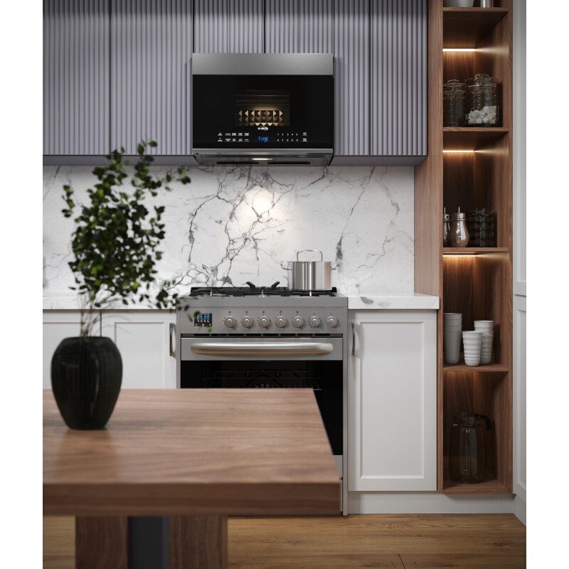 1.3 cu. ft. Over the Range Stainless Steel Microwave, 300 CFM, One Panel KMMOTOP1SS, product image 5 of 13