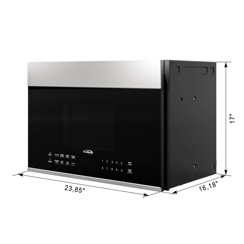 1.3 cu. ft. Over the Range Stainless Steel Microwave, 300 CFM, One Panel KMMOTOP1SS, product image 7 of 13