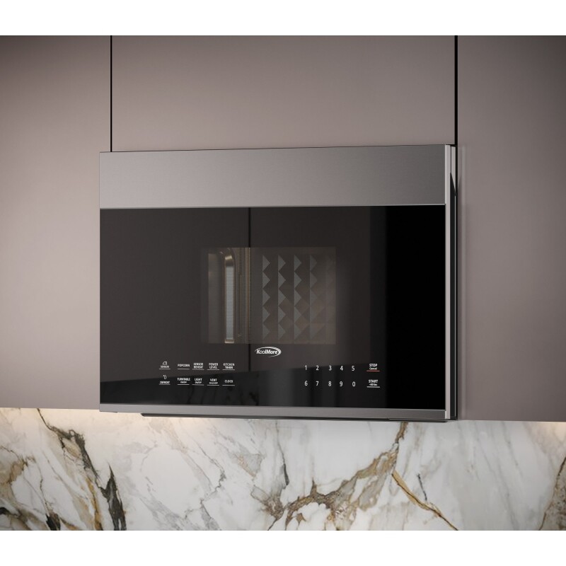 1.3 cu. ft. Over the Range Stainless Steel Microwave, 300 CFM, One Panel KMMOTOP1SS, product image 12 of 13