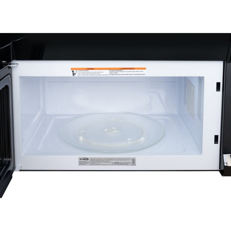 30 in. 1.6 cu.ft Over-the-Range Microwave Oven in Black KMMOTSC16BSS, product image 7 of 13