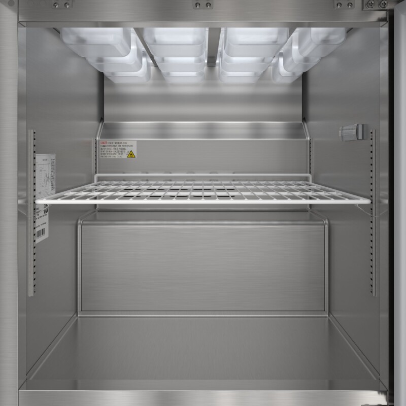 27 in. Commercial 1-Door Refrigerated Mega Salad and Sandwich Prep Table, 12 Pan Capacity and 8 Cu. Ft. of Storage in Stainless-Steel KMMPTR271D, product image 11 of 13