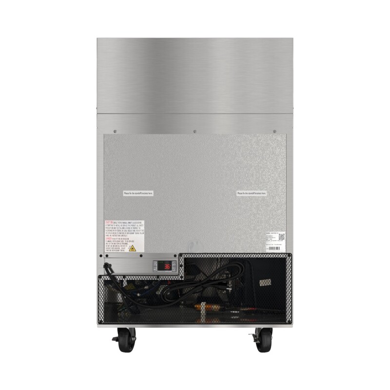 27 in. Commercial 1-Door Refrigerated Mega Salad and Sandwich Prep Table, 12 Pan Capacity and 8 Cu. Ft. of Storage in Stainless-Steel KMMPTR271D, product image 13 of 13